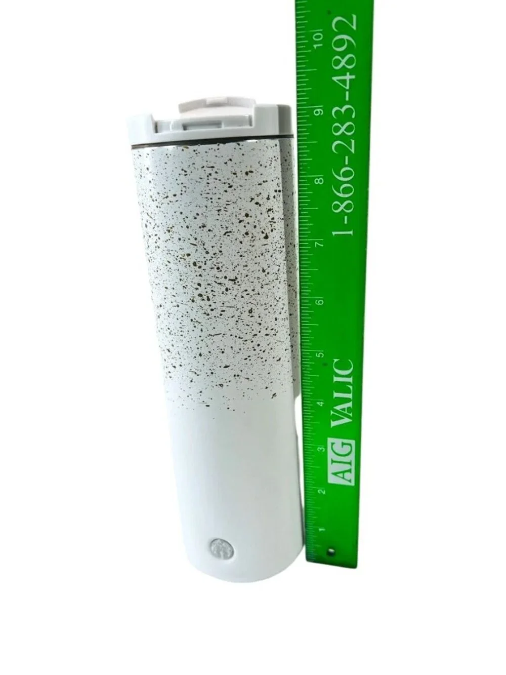 2020 Starbucks 20 oz white, gold speckles stainless steel tumbler